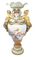 A Continental Porcelain Urn