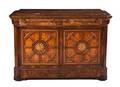 A Continental Burlwood Sideboard