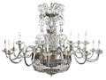 A Cased Glass TwentyFour Light Chandelier