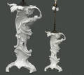 116 KPM White Porcelain Figural Lamp