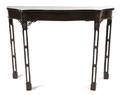 A Georgian Style Mahogany Console Table