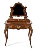 A Louis XV Style Gilt Metal Mounted Kingwood Dressing Table
