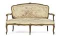 A Louis XV Style Giltwood Settee