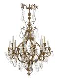 A Louis XV Style Bronze SixteenLight Chandelier