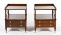 A Pair of American Mahogany Side Tables Baker