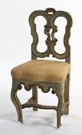 A Louis XV Style Painted Side Chair