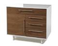 A Contemporary Walnut and Lacquered Sideboard