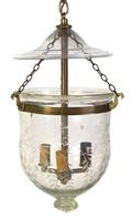 An Empire Style Gilt Metal Mounted Hanging Lantern