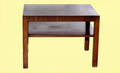 65 Modern Mahogany Parsons Style End Table