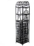 63 Wrought Iron Wine Rack 32 Bottles
