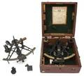 An English Cased Sextant Henry Hughs  Sons Ltd