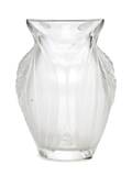 A Lalique Molded and Frosted Glass Vase