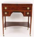 Mahogany  Inlaid Beau Brummel or Poudreuse