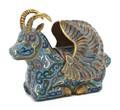 A Chinese Cloisonne Winged Ram Vessel