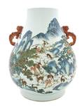 A Chinese Porcelain One Hundred Deer Vase