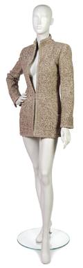 A Pierre Balmain Couture Gray Tweed Jacket