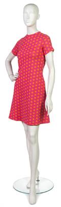 A Rudi Gernreich Pink and Orange Polka Dot Knit Dress