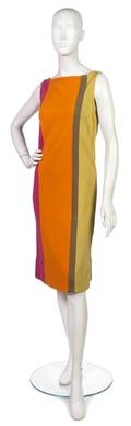 A Rudi Gernreich Colorblock Knit Dress