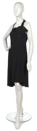 A Chanel Black Silk Slip Dress