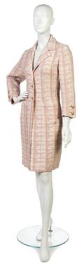 A Chanel Couture Pink Tweed Jacket