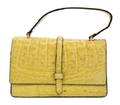 A Lucille de Paris Yellow Crocodile Bag