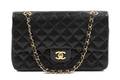 A Chanel Black Quilted Leather Bag