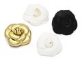 Four Chanel Camellia Brooches