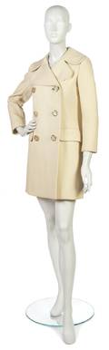 A Norman Norell Cream Wool Coat