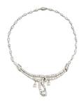 A Platinum and Diamond Necklace