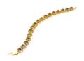 A 14 Karat Yellow Gold Sapphire and Diamond Bracelet
