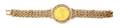 A 14 Karat Yellow Gold and Venezuelan Gold Coin Bracelet