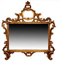 128 French Style Louis XVI Gilt Wall Mirror