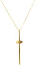 A 14 Karat Yellow Gold Cross Pendant