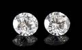 A Pair of Loose Round Brilliant Cut Diamonds