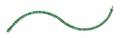 An Art Deco Platinum and Faux Emerald Line Bracelet