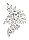 A Platinum and Diamond Brooch