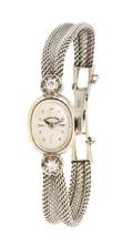 A 14 Karat White Gold and Diamond Wristwatch Hamilton