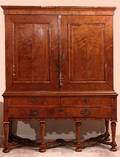 151 19th Century Mahogany Linen Cabinet