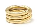 A 14 Karat Yellow Gold and Diamond Spiral Ring Diane von Furstenberg