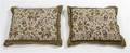 Two Silk and Metallic Thread Pillows