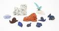 A Collection of Carved Animal Figurines