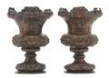 A Pair of Copper Baluster Vases