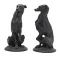 A Pair of Cast Iron Figures of Dogs