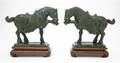 A Pair of Hardstone Horses