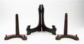 A Collection of Large Plate Stands