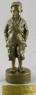 103 Bronze Figure Signed F Perro De Tavera 1890