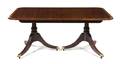 A George III Style Double Pedestal Dining Table
