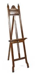 An English Victorian Oak Easel
