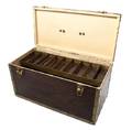 An Early Brass and Wood Tackle Box