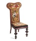 A Victorian Carved Hardwood Hall Chair